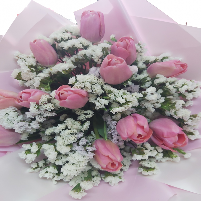 Tulip Bouquet Flower Puff GirlsDangwa