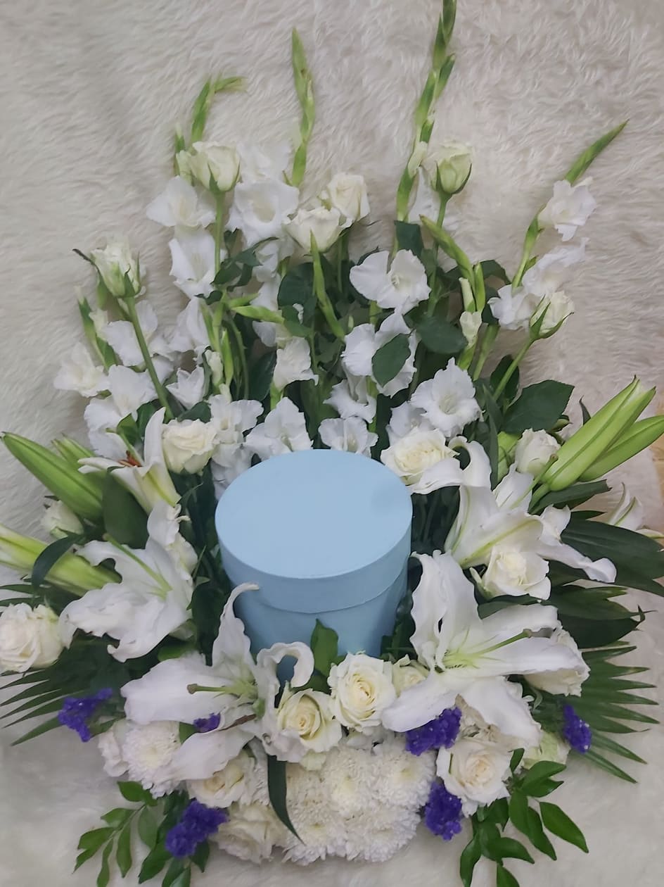 urn flower arrangement